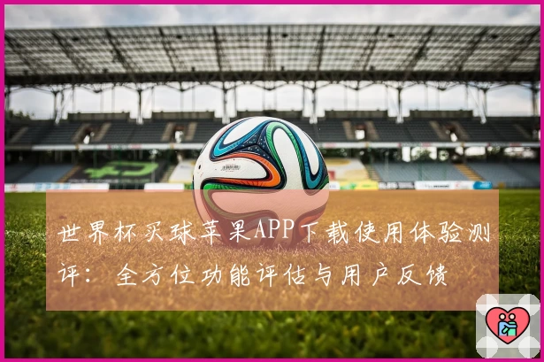 世界杯买球苹果APP下载使用体验测评：全方位功能评估与用户反馈
